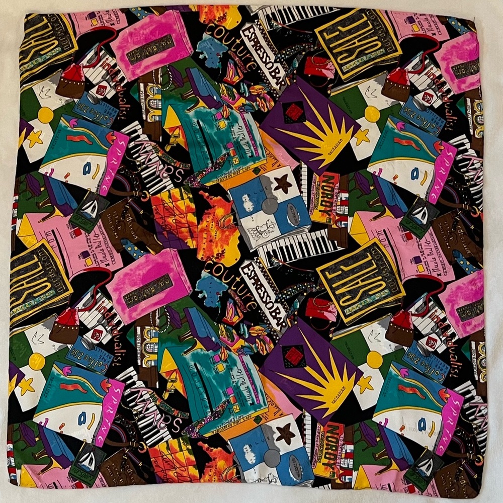 Vintage Nicole Miller Nordstrom Icon Scarf - MINT